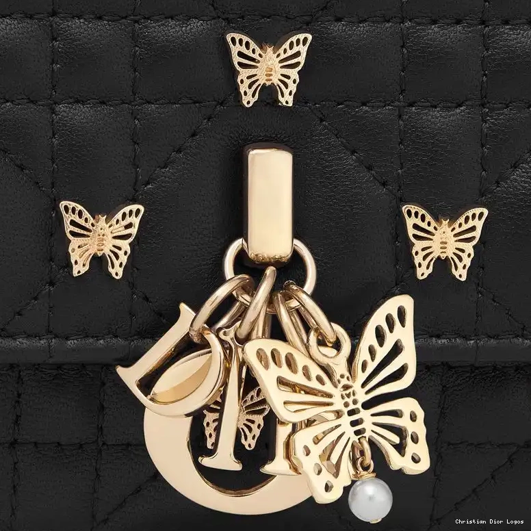 Cheap Top Studs Butterfly Miss with Cannage Bag Dior Handle Black Lambskin 0617 Luxury